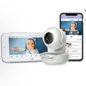 Hubble Connected Nursery Pal Premium 5" Smart HD Baby Monitor w Touchscreen View